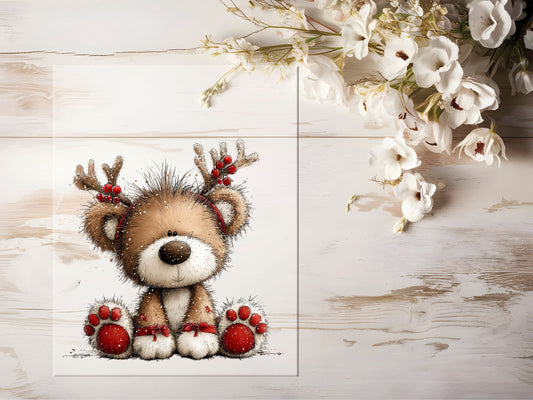 Bügelbild - Winterbär #2229