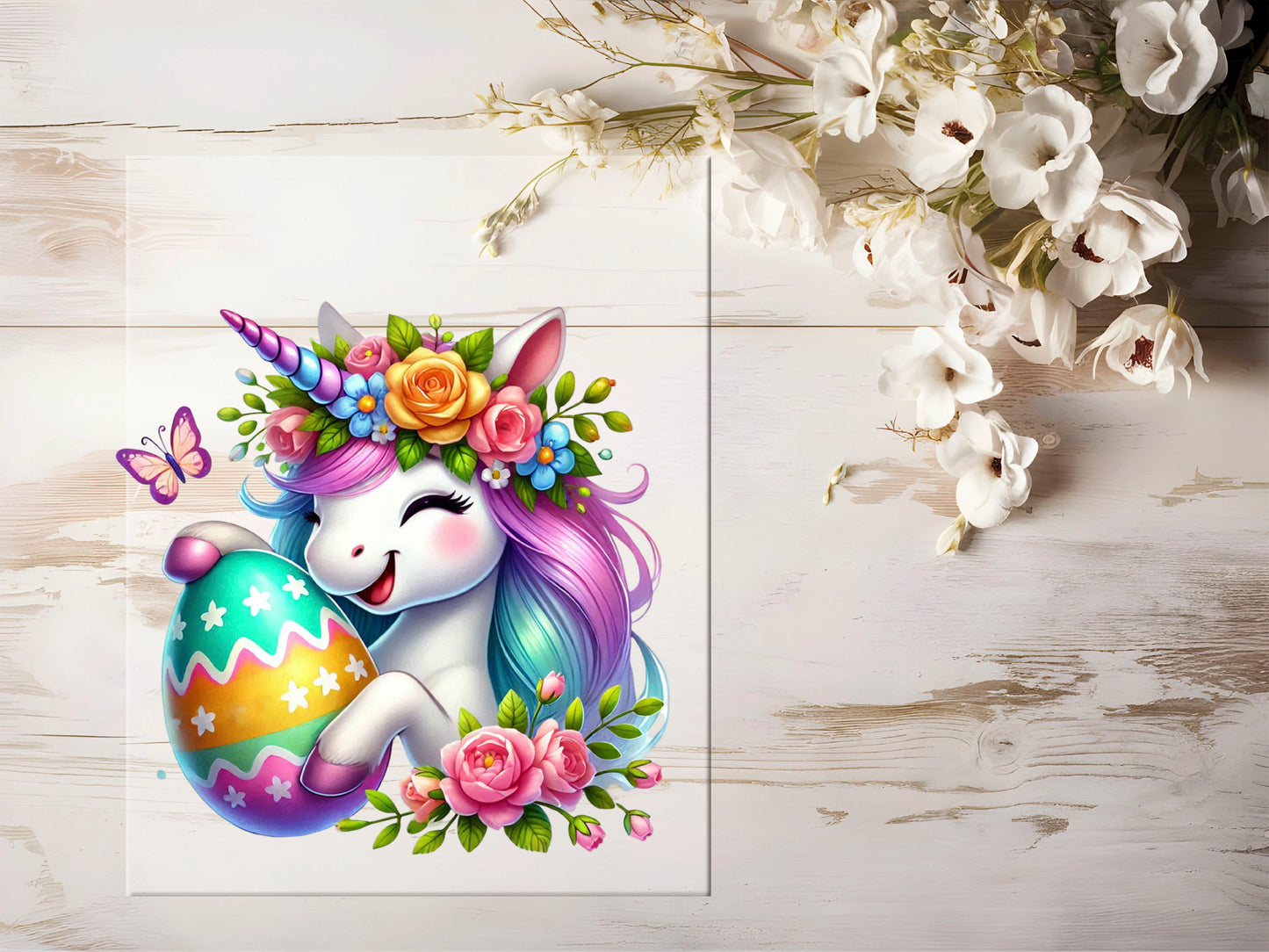 Bügelbild - Oster Einhorn #1136