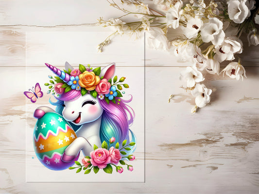 Bügelbild - Oster Einhorn #1136