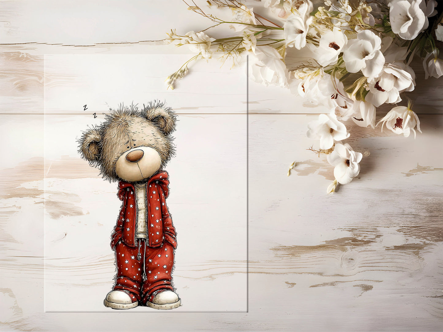 Bügelbild - Winterbär #2227