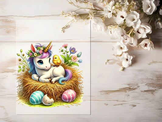 Bügelbild - Oster Einhorn #1130