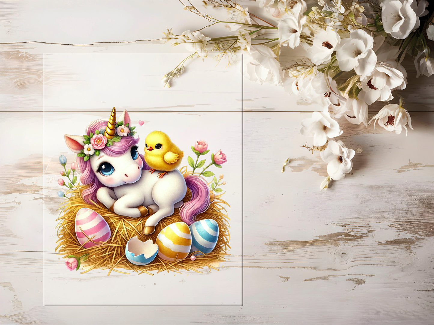 Bügelbild - Oster Einhorn #1129