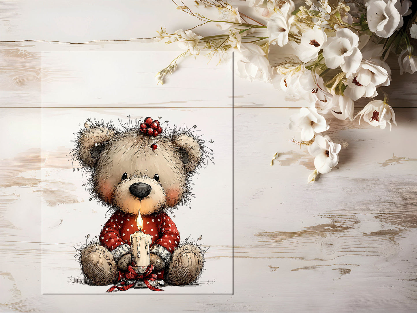 Bügelbild - Winterbär #2221