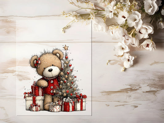 Bügelbild - Winterbär #2220