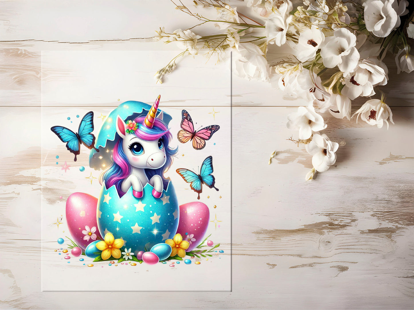 Bügelbild - Oster Einhorn #1127