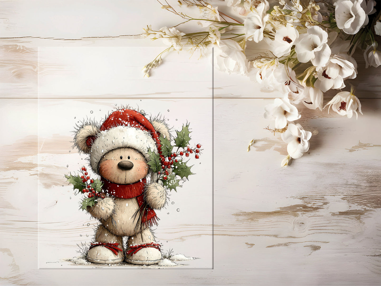 Bügelbild - Winterbär #2219