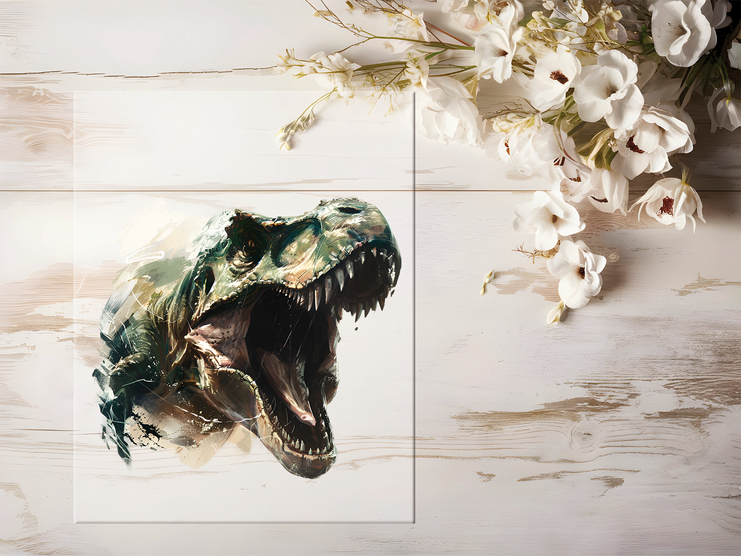 Auktion - Bügelbild - Dinosaurier #1699 - 20cm