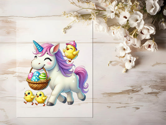 Bügelbild - Oster Einhorn #1125