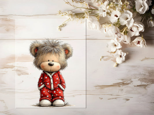 Bügelbild - Winterbär #2217