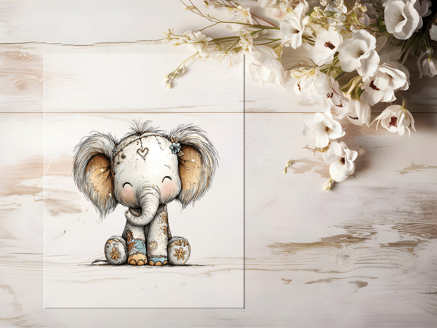 Bügelbild - Elefant #2427