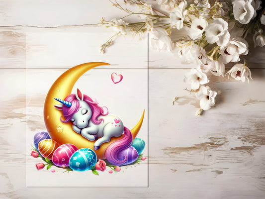 Bügelbild - Oster Einhorn #1123