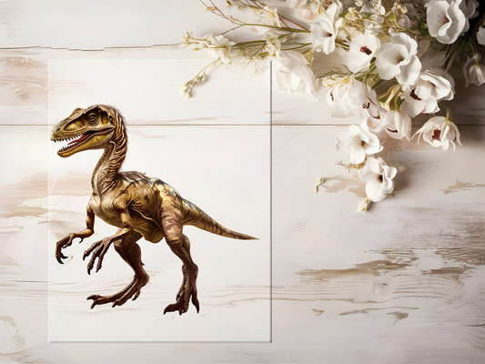 Auktion - Bügelbild - Dinosaurier #1696 - 20cm