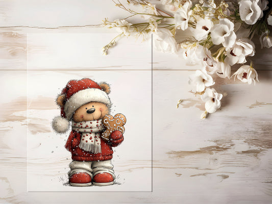 Bügelbild - Winterbär #2214