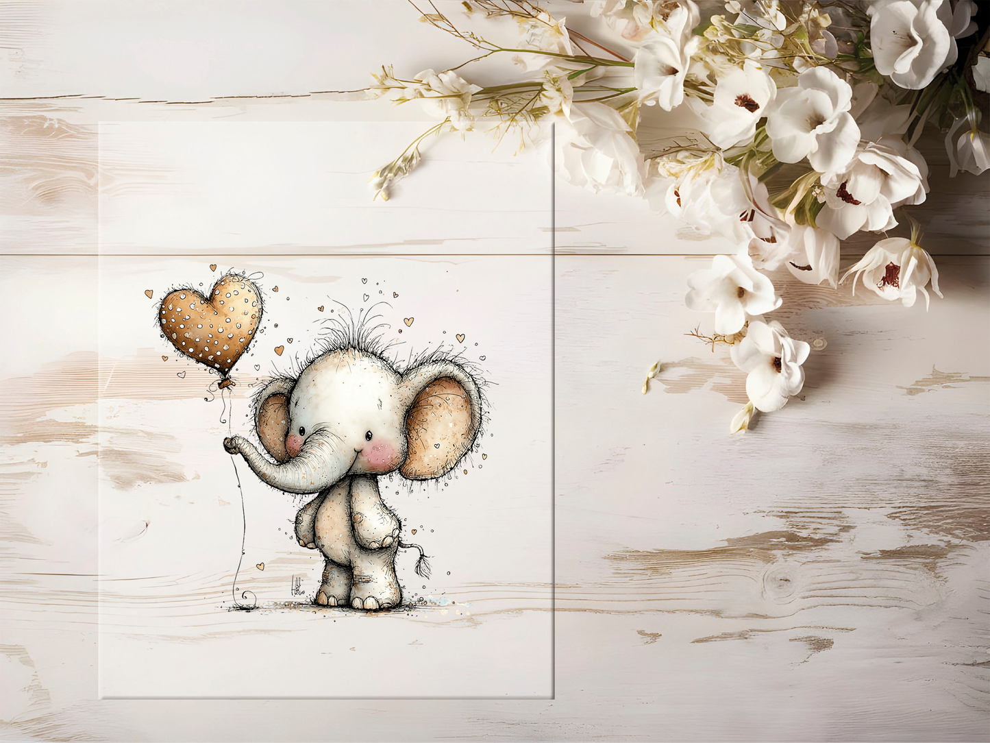 Bügelbild - Elefant #2426