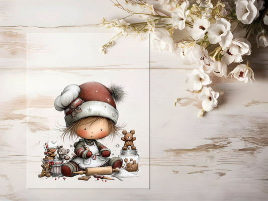 Bügelbild - Wintermädchen #2211