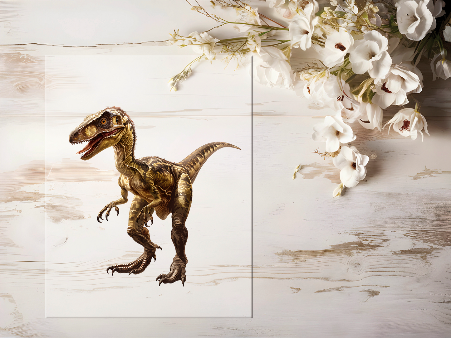 Auktion - Bügelbild - Dinosaurier  #1691 - 20cm