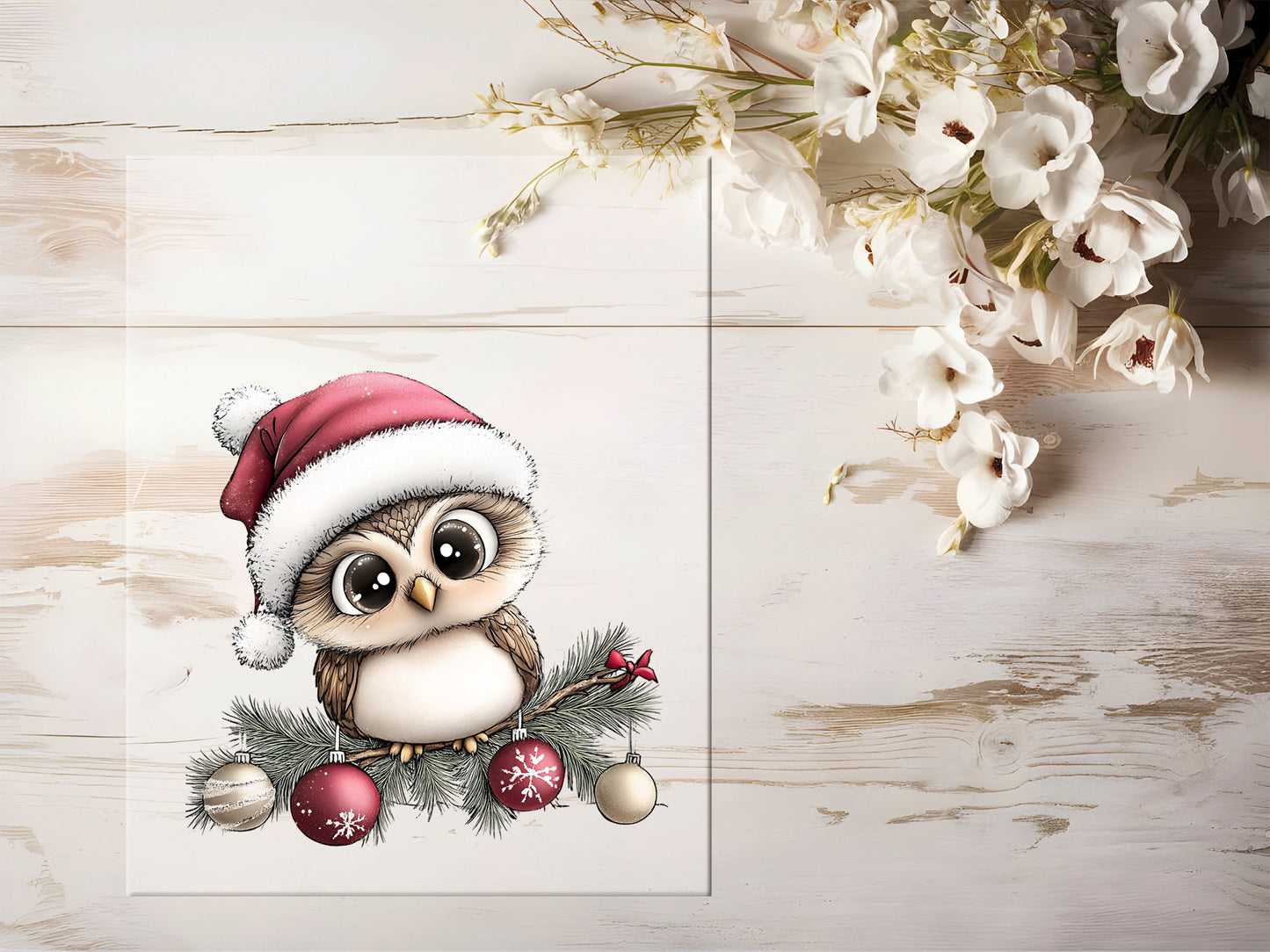 Bügelbild - Wintereule #2209