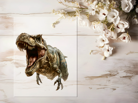 Auktion - Bügelbild - Dinosaurier  #1689 - 20cm