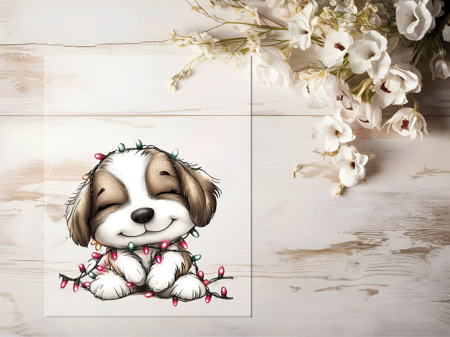 Bügelbild - Winterhund #2206