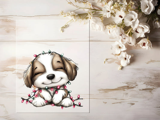 Bügelbild - Winterhund #2206