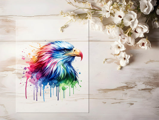 Bügelbild - Bunt Adler #1306