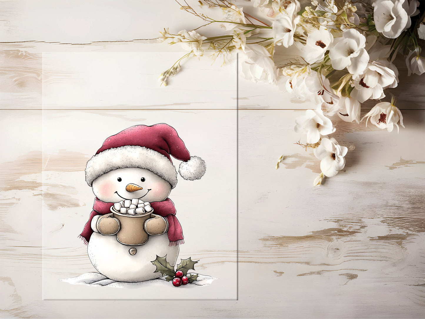 Bügelbild - Schneemann #2198