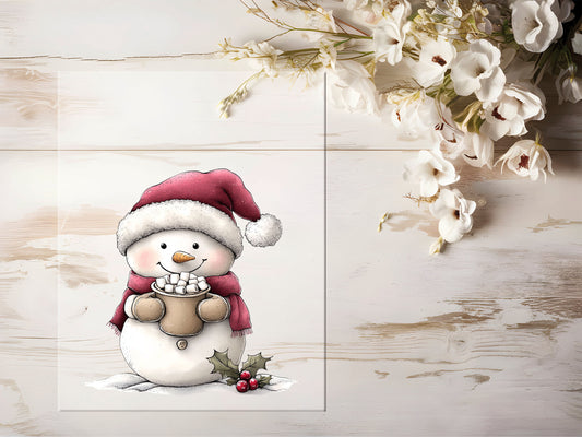 Bügelbild - Schneemann #2198