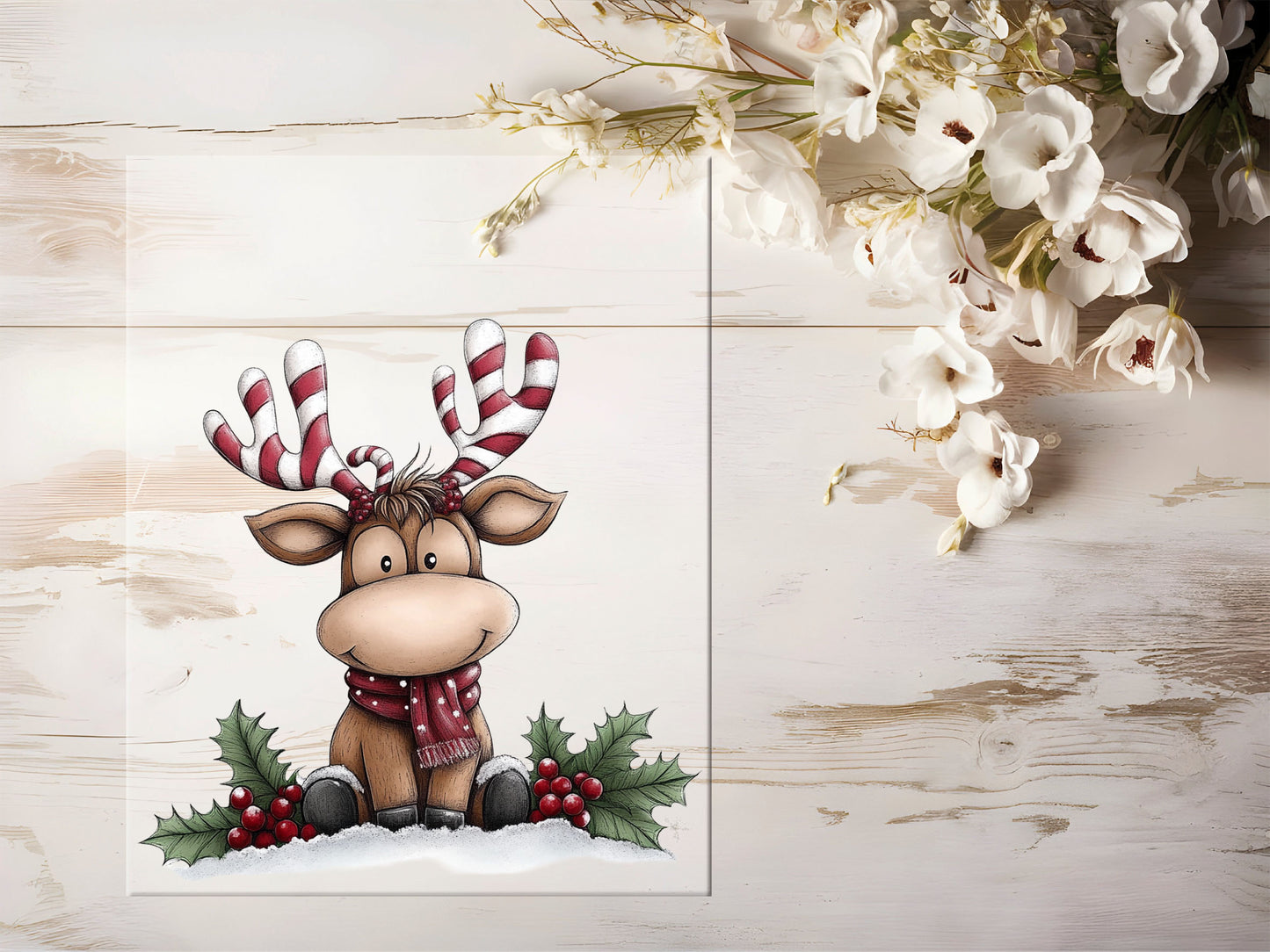 Bügelbild - Winterelch #2196