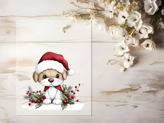 Bügelbild - Winterhund #2194