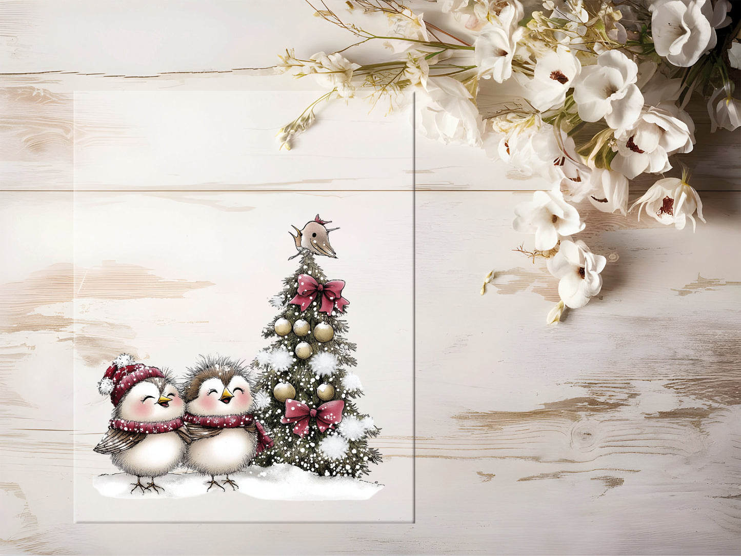 Bügelbild - Winterpinguine #2192