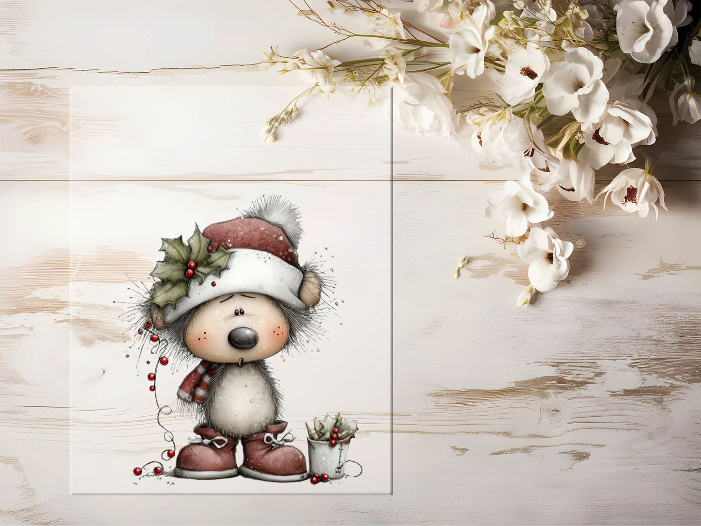 Bügelbild - Winterbär #2186