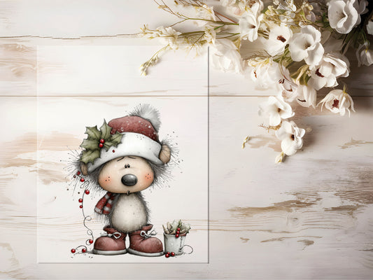 Bügelbild - Winterbär #2186