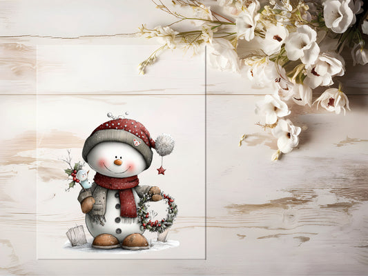 Bügelbild - Schneemann #2177