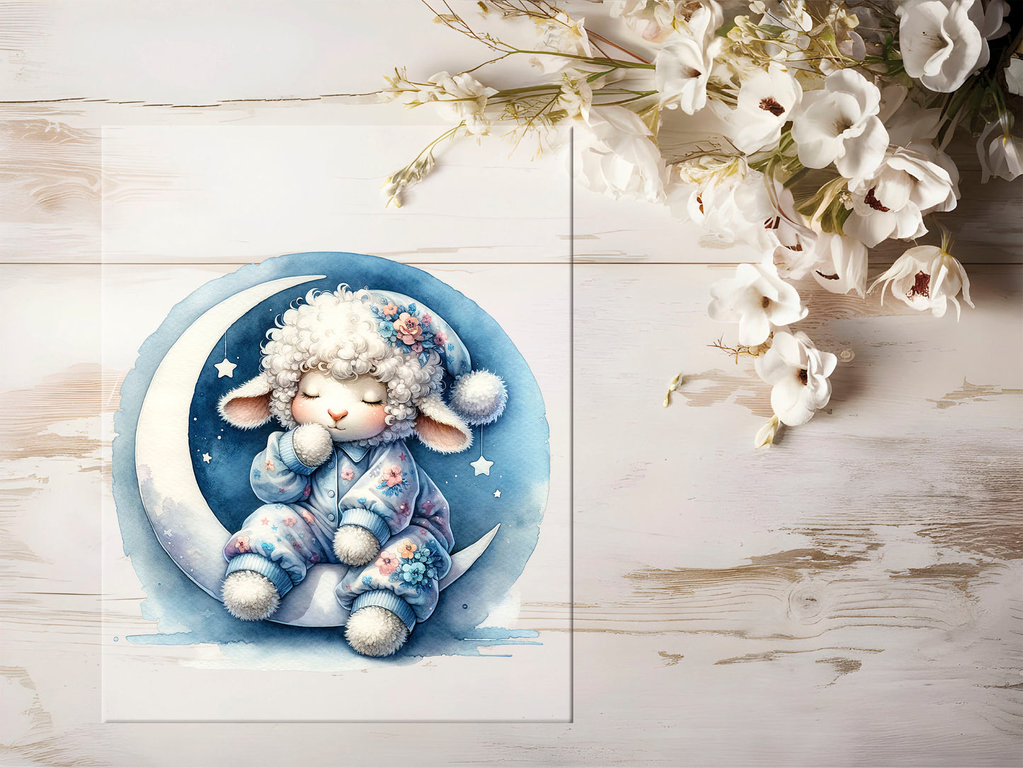 Bügelbild - Mond Reh #1393