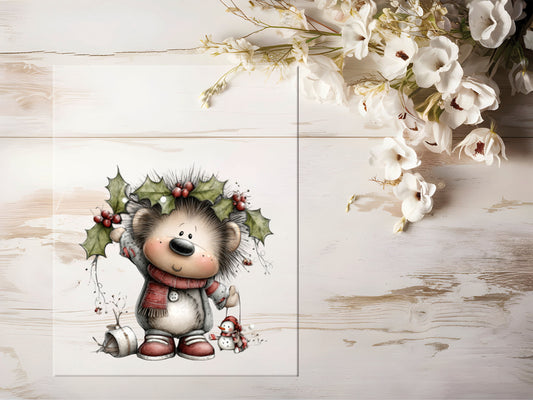 Bügelbild - Winterbär #2172
