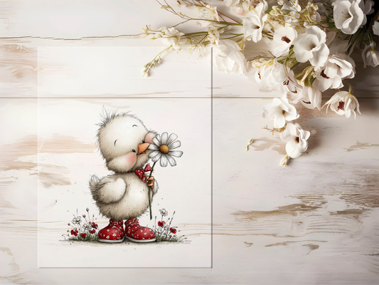 Bügelbild - Frühlingstiere Ente #2342