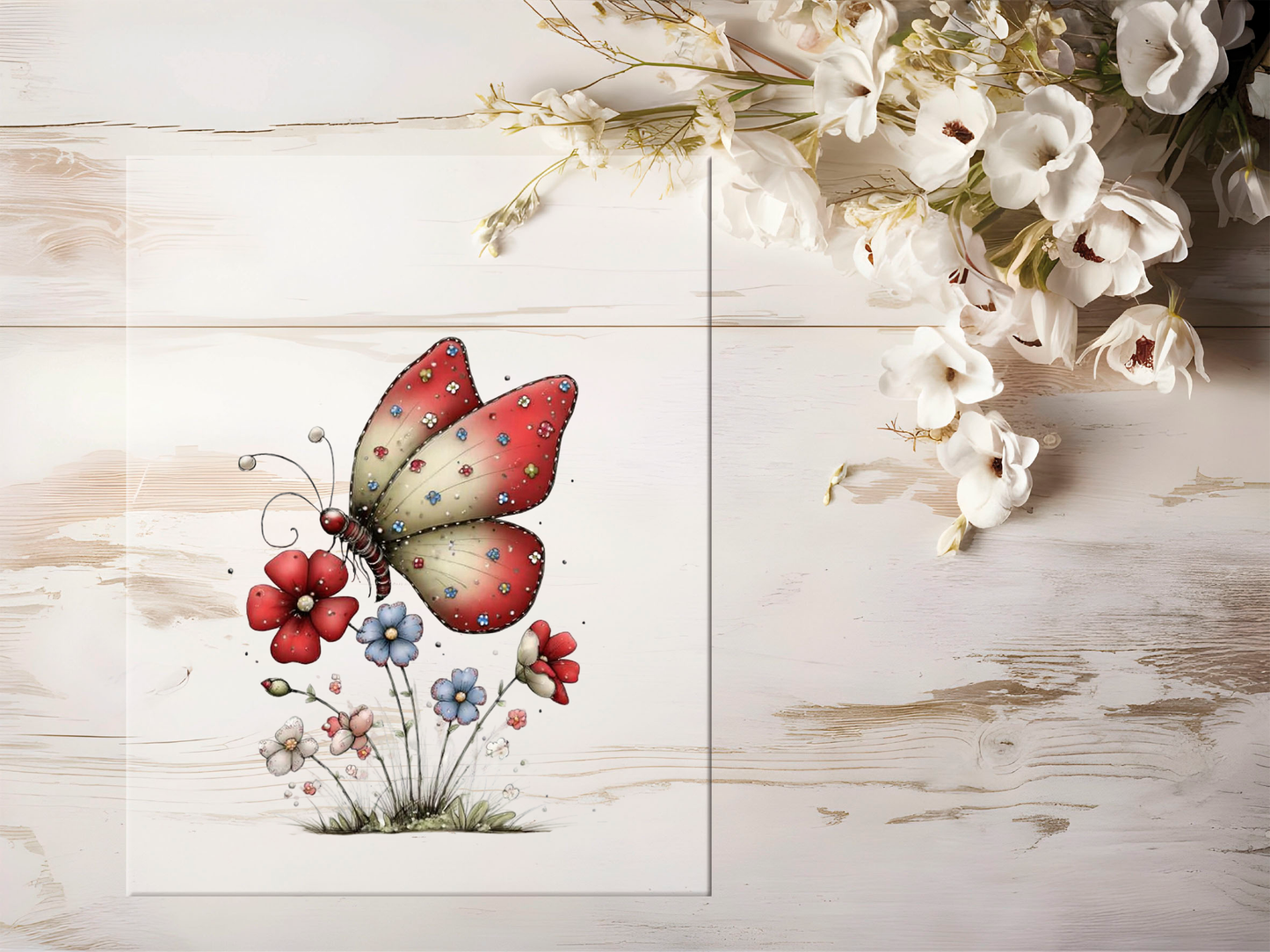 Bügelbild - Frühlingstiere Schmetterling #2337