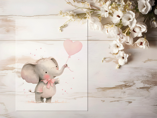 Bügelbild - Süßer Elefant #2276