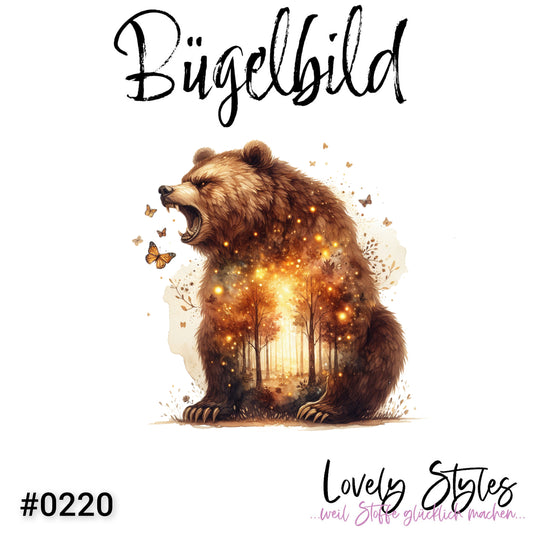 Bügelbild - Herbst Bär #0220