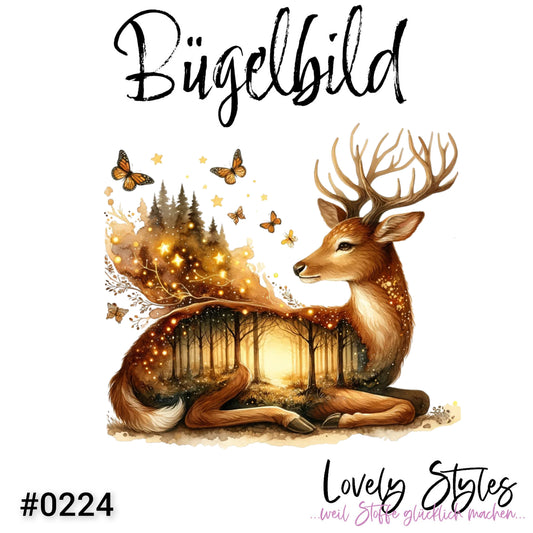 Bügelbild - Herbst Reh #0224