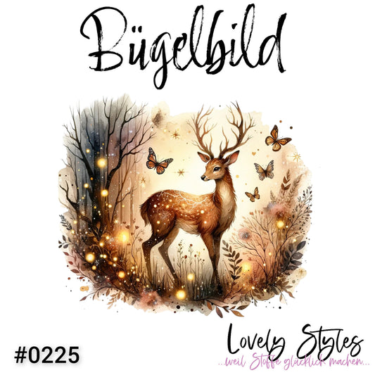 Bügelbild - Herbst Reh #0225