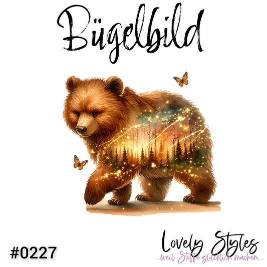 Bügelbild - Herbst Bär #0227