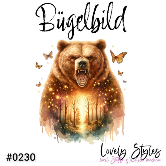 Bügelbild - Herbst Bär #0230