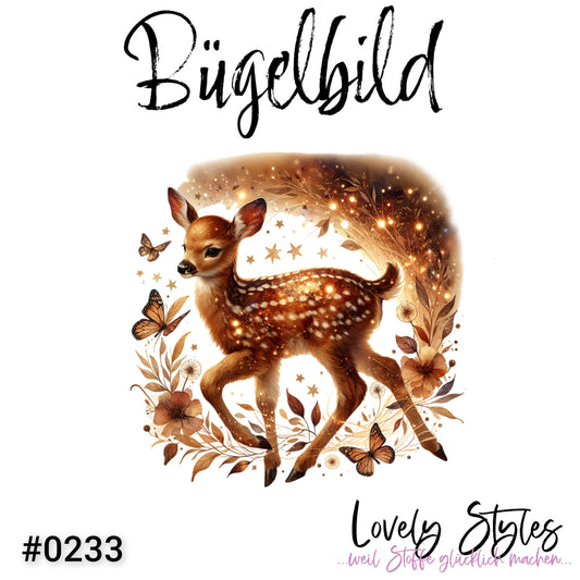 Bügelbild - Herbst Reh #0233