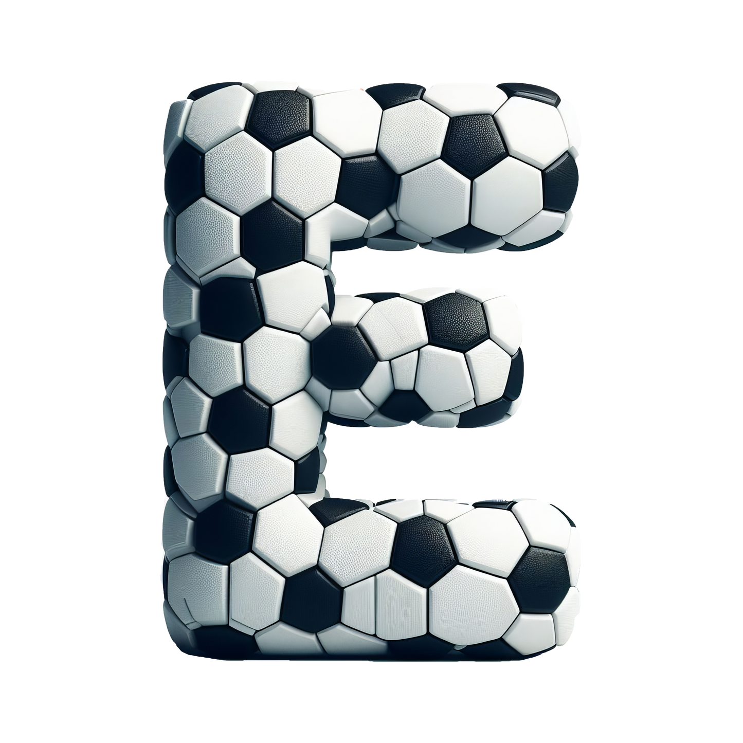 Bügelbild -  Buchstaben - Fußball