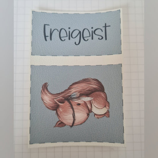 Kunstlederlabel Set - Waldfreunde Eichhörnchen