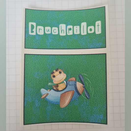 Kunstlederlabel Set - Bruchpilot