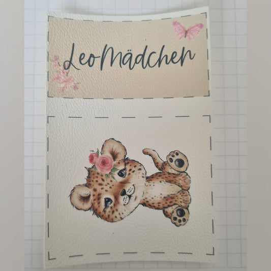 Kunstlederlabel Set - Leo Mädchen