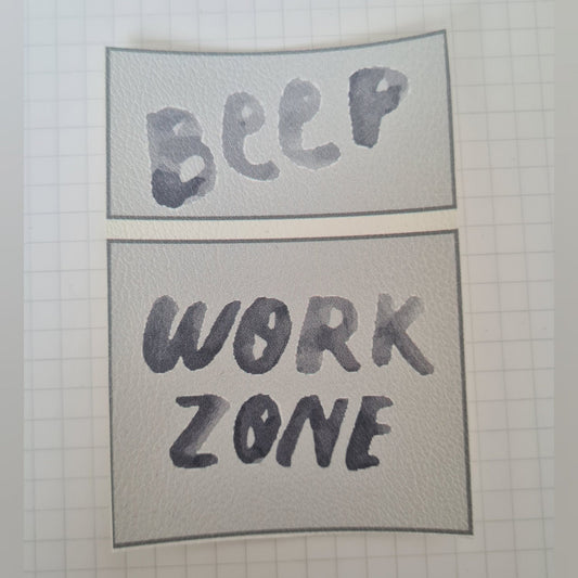Kunstlederlabel Set - Beep Workzone