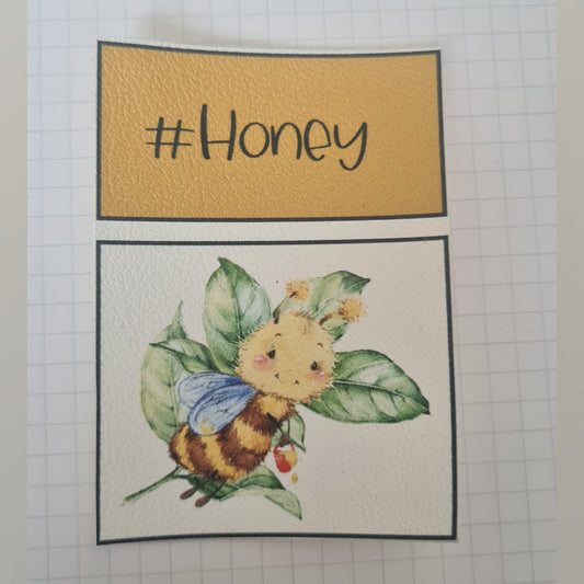 Kunstlederlabel Set - Honey